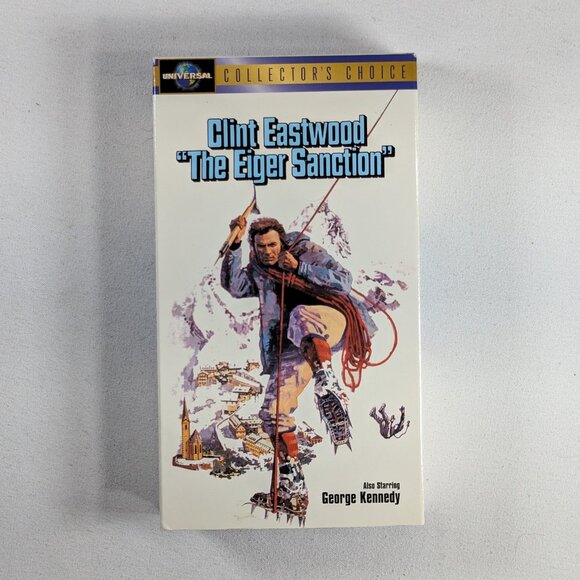 3/$15 The Eiger Sanction 1975 Classic VHS movie Clint Eastwood - Picture 1 of 7